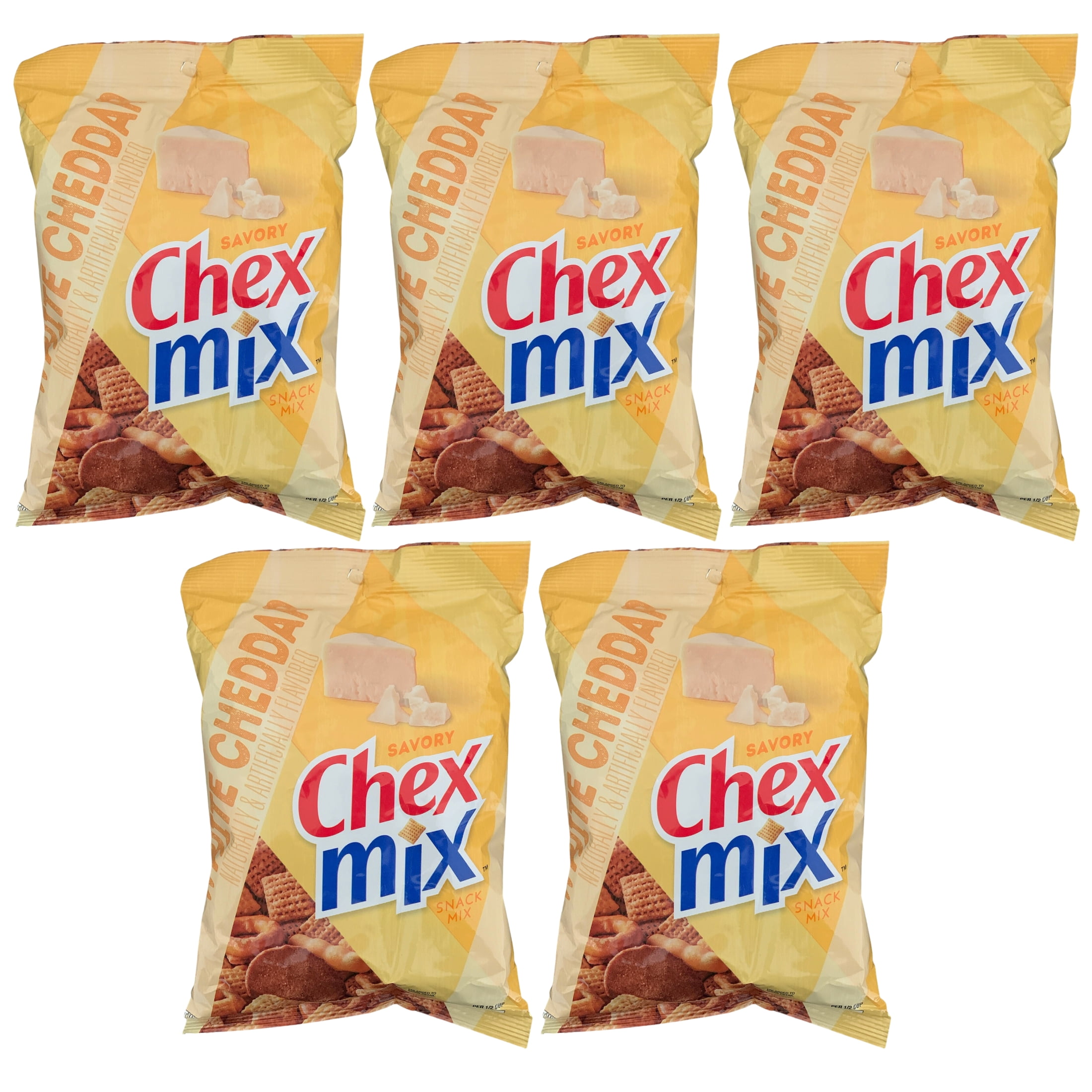 Chex Mix White Cheddar Savory Snack Mix 8.75oz Loaded with Corn Wheat Chex Pretzels Rye Chips