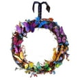 thumbnail image 4 of de mariposa de 18 ", de mimbre colgante de pared de mariposa multicolor, s de primavera de bienvenida para Navidad, jardín, Colco corona de la puerta de entrada, 4 of 8