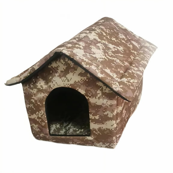 BESTSKY Cat House,Wind-Resistant Cat Houses for Outdoor Cats,Zippered Assembly Outdoor Cat House,S