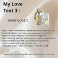 thumbnail image 5 of For Love - I Love You Book Necklace,Adjustable Openable Multi Layer Book Choker, 5 of 5