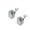 B002- Style B, variant on Sensory Squeeze Set, Squeeze, Keyboard Clicker Squeeze, Keychain Squeeze, 2 Pack Clear Shell 1X1 Inch Mechanical Single Key Fob, Pocket Sized Clicking Pressure