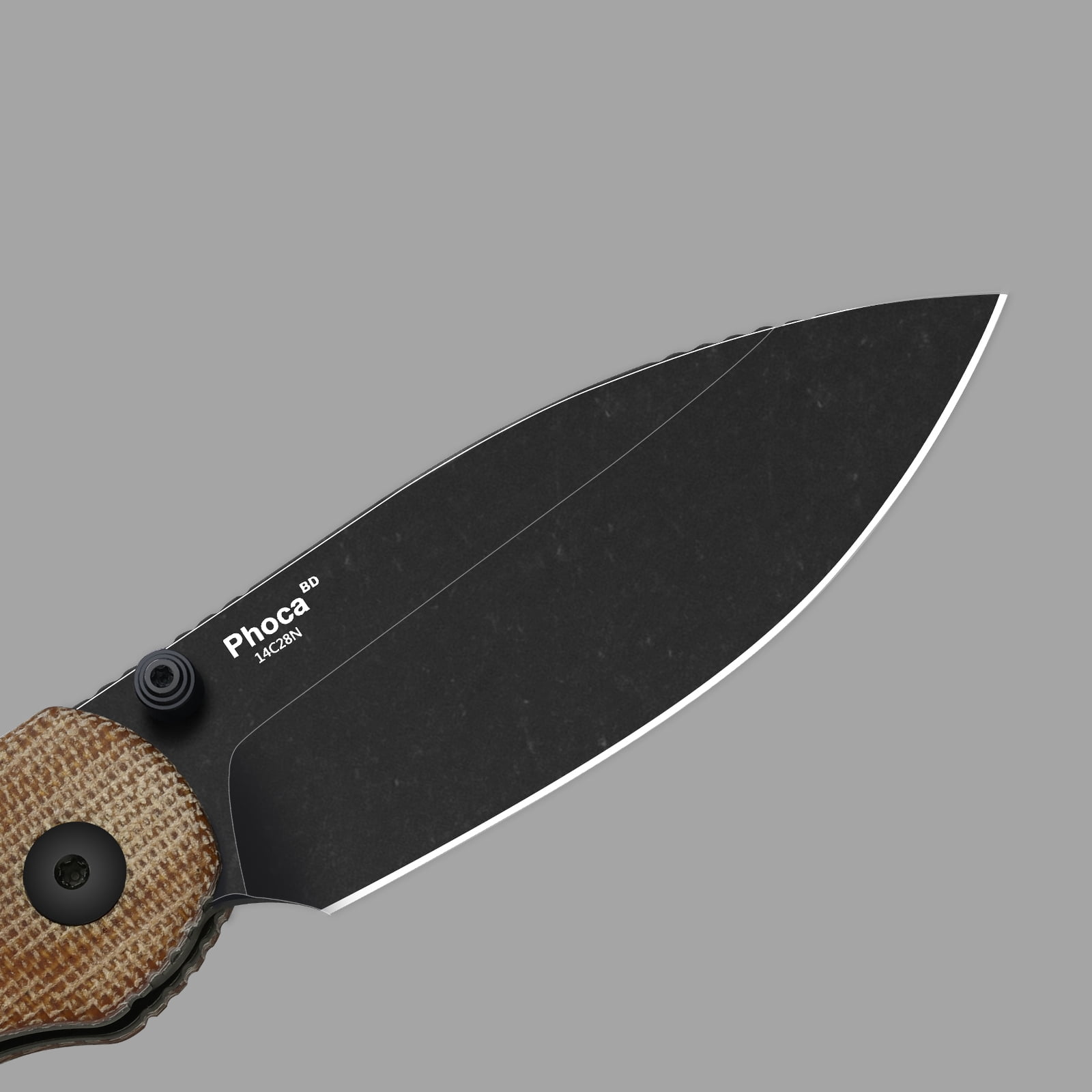Kizer Phoca BD EDC Folding Pocket Knife 14C28N Blade Micarta Handle V3781BDA1