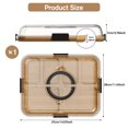 thumbnail image 5 of GIRACOA Charcuterie Board with Clear Lid & Handle – 4 Cheese Tools Included, Compartmentalized Cutting Board for Parties, Travel & Picnics, 5 of 7