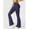 thumbnail image 3 of Scrunch Flare Leggings Daze V Back Butt Lifting Wide Leg High Waist 31.5" Gym Workout Yoga Pants, 3 of 6