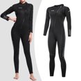 thumbnail image 3 of Traje de neopreno de 3 mm Traje de buceo con protección de cuerpo completo Traje de neopreno con cremallera frontal para adultos - Mujeres L SM SunniMix Traje de buceo, 3 of 8