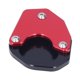 thumbnail image 4 of Almohadilla de soporte para motocicleta Extensión de placa de soporte de estacionamiento Reemplazo de aleación de aluminio CNC para Trident 660 2021-2022Rojo, 4 of 5