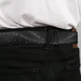 thumbnail image 4 of Buckle-Down Belt, Seatbelt Buckle Belt, Galaxy Arch Black Gray White, 34 to 52 Inches, 4 of 9