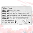 thumbnail image 2 of Tarjeta de inserción de billetera grabada, tarjeta de billetera personalizada, tarjeta de aniversario, regalo de te amo, clip de billetera para esposa, esposo, novia, novio, prometido,, 2 of 7