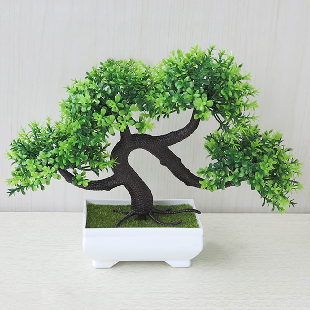 indoor and Outdoor-Bonsai for Outdoors Home Table Kitchen Office Wedding Garden Decorations Artificial Japanese White Pine 9 13.39 // 34 cm