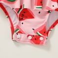 thumbnail image 6 of Happy Town Newborn Baby Girls Swimsuit Summer One-Piece Long Sleeve Floral Bathing Suit, 6 of 7
