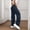 Navy, variant on JUSLIO Pants for Women Multi-Pocket Casual Trousers High Waist Wide Leg Cargo Pants,Blue,L