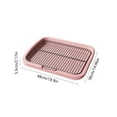 thumbnail image 3 of Dog Potty Tray For Small Medium Dogs With Removable Reseau Disclose Proof Base Plain Clean Pet Litter Box Portable Dog Litter Box For Apartment Balcony Travel, 3 of 6