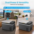 thumbnail image 2 of TABU 38QT(35L) Electric Cooler,12V Portable Car Refrigerator with Dual Zone,Independent Temperature Control,Black, 2 of 11