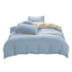 thumbnail image 2 of Juegos de colcha y cubrecama para todas las estaciones: juego de cama de 4 piezas, sábanas lavables de color liso, funda nórdica y fundas de almohada, sábanas de algodón lavado., 2 of 9