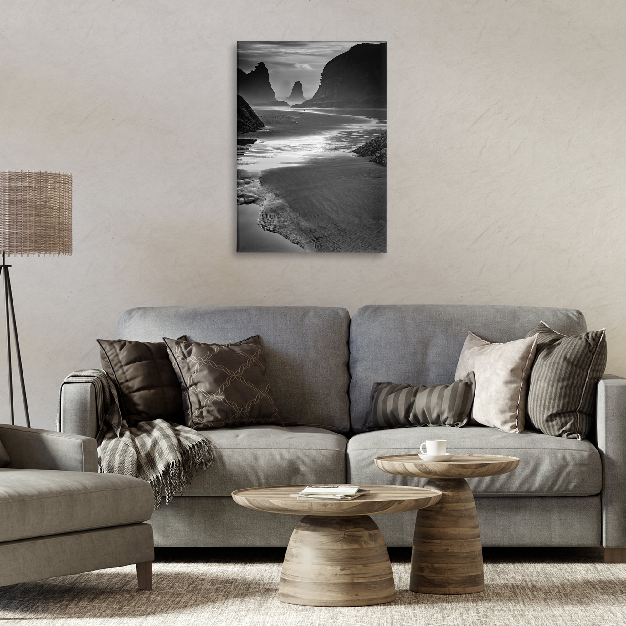 Stupell Industries Last Light On Bandon Beach Canvas Wall Art, design by Rick Berk