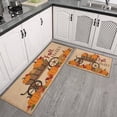 thumbnail image 3 of 2 Pieces Of Kitchen Rugs and Mats Non Skid Washable Fall (96) Kitchen Mat,Floor Cushion Waterproof Rug,Rubber Backed Area Rugs for Laundry 47*17+30*17, 3 of 7