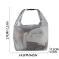 thumbnail image 3 of Moonsky Waterproof Dry Wet Separation Bag, Large Capacity EVA Storage Pouch for Gym Swimming Bathroom, Portable Hanging toiletry Organizer Gray M, 3 of 8