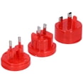 thumbnail image 4 of Enchufe convertidor universal Enchufe adaptador de viaje mundial Reino Unido UE EE. UU. JP AU CN 110-240 V 50/60 Hz Rojo, 4 of 4