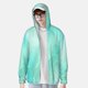thumbnail image 2 of Balery Cyan Mint Marble Sudadera ligera de manga larga con capucha y protección solar UPF 50+ para hombre y mujer, ideal para pesca y running-Small, 2 of 7