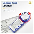 thumbnail image 3 of Electronic Angle Meter 360 Degree Protractor Digital Goniometer Carpentry Tools Angle Finder Multifunctional Metal Square Ruler ,for Accurate Evaluation, 3 of 7