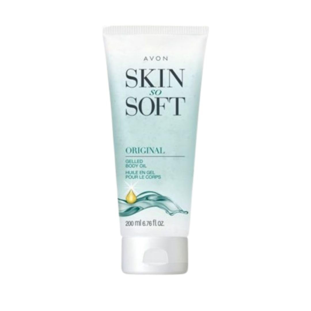 Avon Skin So Soft Original Gelled Body Oil with Jojoba Oil, Herbal Scent, 6.76 fl oz