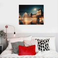 thumbnail image 5 of Nawypu The Louvre Pyramid Illuminated - Monuments - 48x16 Gallery Wrapped Canvas Wall Art, 5 of 6
