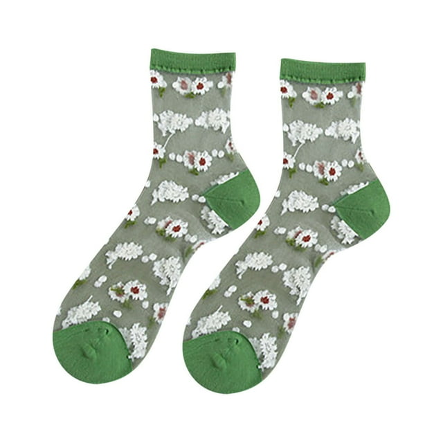 Chaussettes Fines en Patchwork Respirantes pour Femmes
