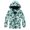 Green, variant on TIREOW Girls and Boys Hooded Jacket Abstract Print Rainproof Windproof Windbreaker Coat Unisex Zip Up Windbreaker Jacket