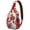 Aesthetic, variant on Colorful Paisley Boho Sling Backpack, Vintage Ethnic Crossbody Shoulder Bag with Abstract Floral Design, Lightweight Travel Hiking Daypack