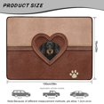 thumbnail image 7 of Xixirimido All Weather Car Trunk Mat 29" x 39" Decorative Cargo Liner, Heavy Duty Rear Trunk Protector Universal Auto Interior Accessories, Dachshund Leather Heart Paw, 7 of 7