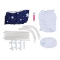 thumbnail image 2 of Portable Bathtub,  Large Space Full Body Relaxing Folding Soaking Bath Tub PVC  for Shower Stall Type 2, 2 of 7