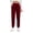 Wine_YYX, variant on Fsqjgq Sports Pants for Women Slim Leg Sweatpants with Pockets Velour Elastic Waist Joggers Woman Trousers
