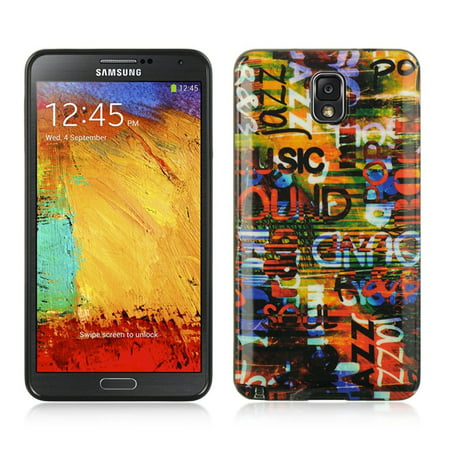 Insten Urban Graffiti TPU IMD Rubber Skin Gel Back Shell Case For Samsung Galaxy Note 3 -