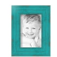 thumbnail image 2 of ArtToFrames 4" x 6" Turquoise Picture Frame, 4x6 inch Blue Wood Poster Frame (WOM-4588), 2 Pack, 2 of 7