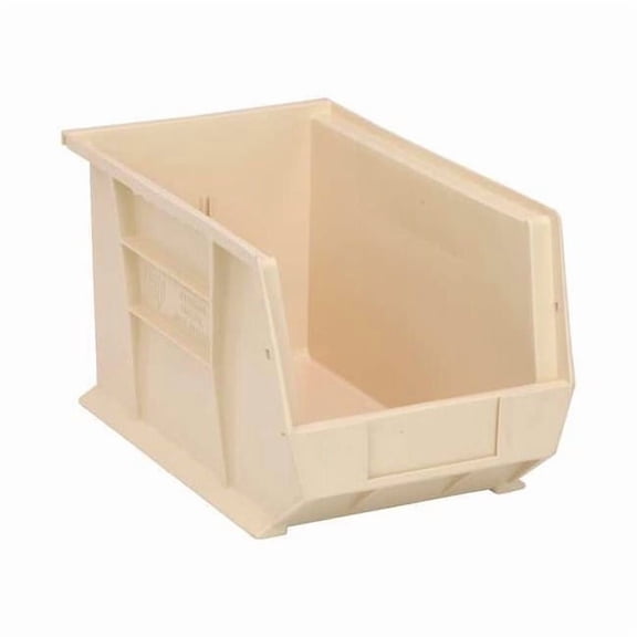 Quantum Storage Systems Hang/Stack Bin,13-5/8x8-1/4x8,Ivory  QUS242IV