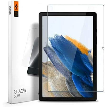 Spigen Tempered Glass Screen Protector [GlasTR Slim] Designed for Galaxy Tab A8 (2022) [9H Hardness/Case-Friendly]