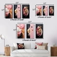 thumbnail image 4 of Designart "Whimsical Liquid Pink and Gold Art Glamorous Charm" Abstract Shapes Framed Wall Art Set Of 3 - Gold Transitional Frame Canvas Set For Living Room Decor, 4 of 6