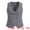 Gray, variant on DARING DIVA Women's Plus Size Double Breasted Vintage Lapel Collar Vest 2X Navy Blue