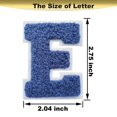 thumbnail image 3 of Parche de letras,Parche de letras,Parche de letras,26 parches de parche del alfabeto A-Z para chaquetas,Suministros de bricolaje azul, 3 of 5