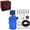 Blue, variant on EVIL ENERGY Baffled Oil Catch Can 300ml Universal Aluminum Oil Separator with Breather Filter, 3/8-inch ID 2.6FT NBR Fuel Hose Kit