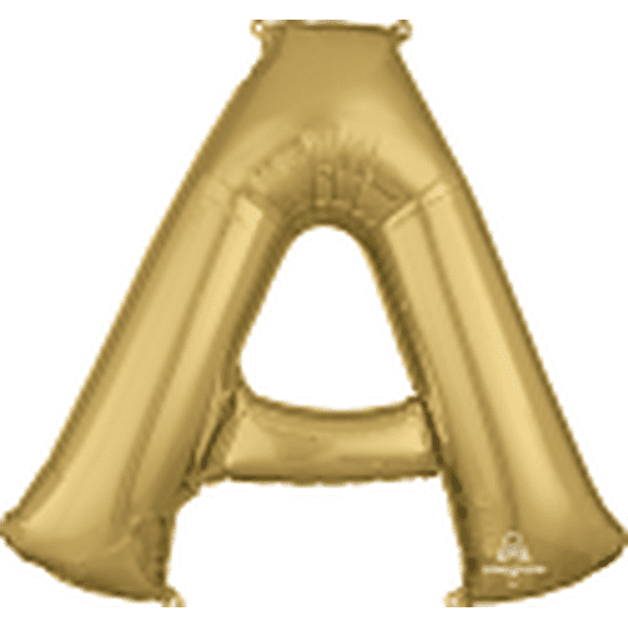 LRG SHP LETTER A - WHITE GOLD