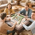 thumbnail image 7 of Floral Mahjong Mat with Rules, 31.5*31.5in Anti Slip American Mahjong Mat for Table, Noise Reduction, Neoprene Mah jongg Mats with Carrying Bag & 3 Dices, Mahjong Supplies Gift, Board Tile Games Mats, 7 of 7
