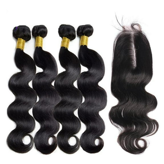 10A Grade 3/4 Body Wave Bundles with 2x6 Closure
