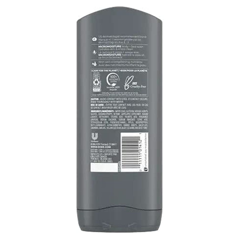 Dove Men + Care Body & Face Wash, Clean Comfort 13.50 Oz (Pack Of 3), 2.16 Lb