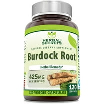 Herbal Secrets Burdock Root 425 Mg Per Serving 120 Veggie Capsules Supplement | Non-GMO | Gluten Free | Suitable for Vegetarians