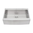 thumbnail image 2 of Izzovium 33x22x10" Farmhouse Apron Single Bowl Stainless Steel Kitchen Sink, Brushed Nickel, 16 Gauge T304, Dent-Resistant & Rustproof for Durability, 2 of 12