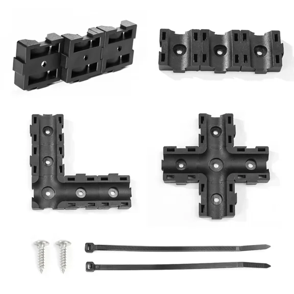 Recoil Ztm25K-400 Complete Modular Cable Zip Tie Mount Kit, Dual Slots 1" X 1" M