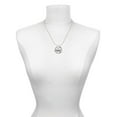 thumbnail image 3 of Delight Jewelry Silvertone Crab Gymnastics Ring Charm Necklace, 18", 3 of 4