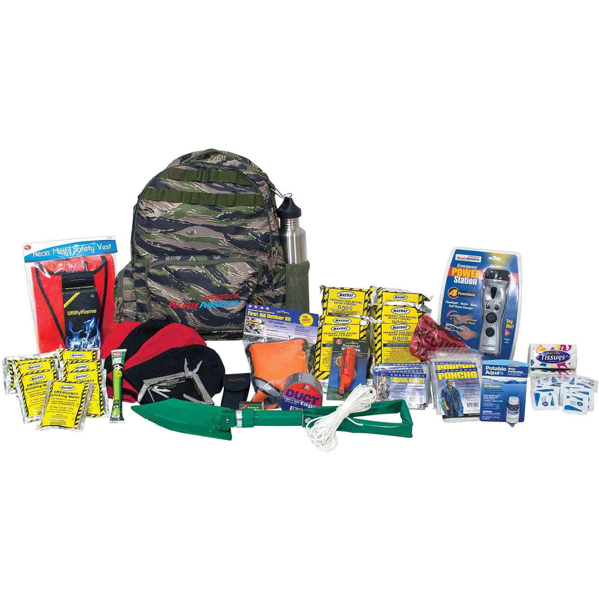 Ready America Emergency Deluxe 4-Person Outdoor Survival Kit by Ready America