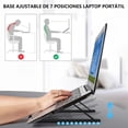 thumbnail image 2 of Soporte de Plástico PP Portátil para Laptop, Base Laptop Plegable con Escalones Ajustables, Ligero y Portátil, Soporte Computadora para Ventilación de Calor, Estable y Antideslizante, 2 of 4